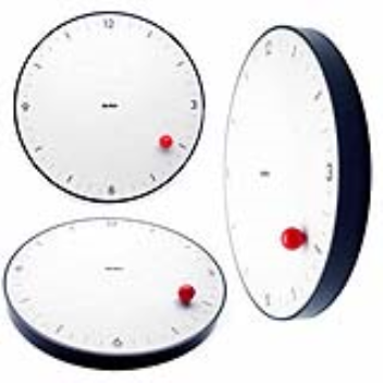 The Timesphere clock has a gravity defying ball as a pointer