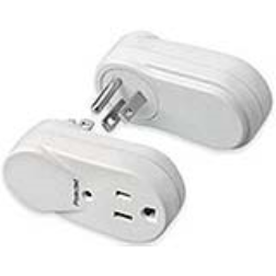 A simple rotating section of an adapter allows you to plug in more transformers
