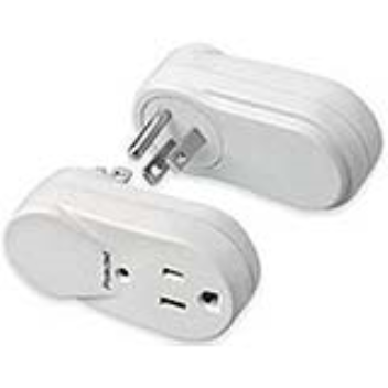 A simple rotating section of an adapter allows you to plug in more transformers
