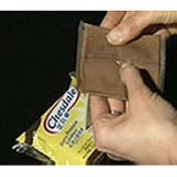 Processed cheese slices with an added chocolate flavor