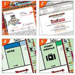 This monopoly board service allows the customer to completely customize his version