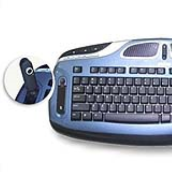 A webcam can be integrated into a keyboard