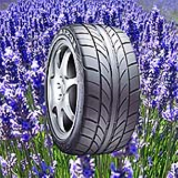 These tires have heat-resistant oils that replace the normal "black rubber" smell