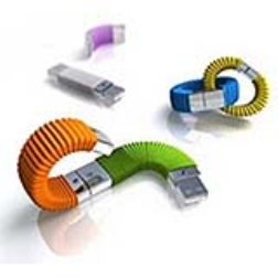 USB drives that can be linked to each other to create additional storage