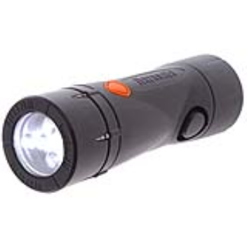LED torch with a built-in smoke alarm