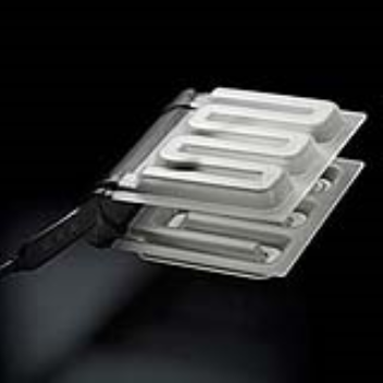 This plastic see-through toaster can withstand high temperatures and lets you see your bread being toasted