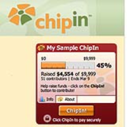 ChipIn is an online service which helps to collect money for gifts