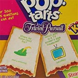 Printed fun Pop-Tarts uses a new ink-jet technology to incorporate characters, questions and answers on the frosting of the toaster pastries