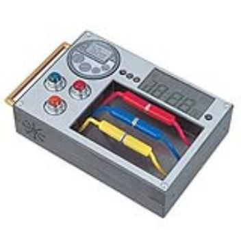 This alarm clock requires the correct wiring combination to turn the alarm off