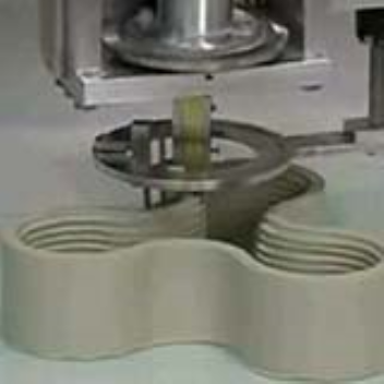 This robot is able to build a house from concrete and gypsum in 24 hours