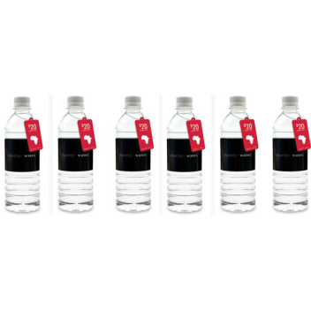 you can buy bottles of spring water and all of the money goes for others who have none
