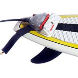 The anti-shark device emits an electronic signal to deter sharks