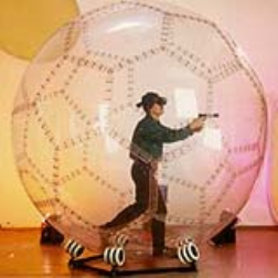 The VirtuSphere creates a full body virtual reality immersion