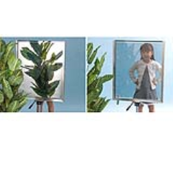 The switchable mirror can easily be transformed between reflective and transparent states