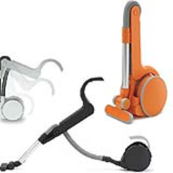 This transforming vacuum cleaner can fold up when not in use