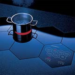 Seven interlocking glass ceramic heating tiles can be arranged to your requirements