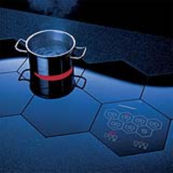 Seven interlocking glass ceramic heating tiles can be arranged to your requirements