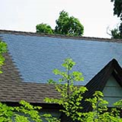Photovoltaic shingles soak up sunlight all day long, and harness that energy
