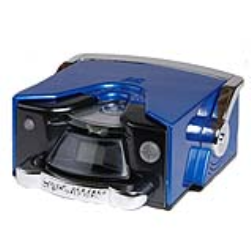 The Skip-Away machine repairs CDs or DVDS by melting the surface