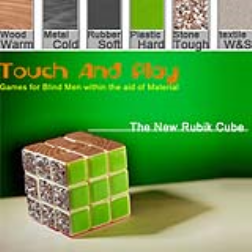 The Touch Rubik's Cube uses six different materials on its sides