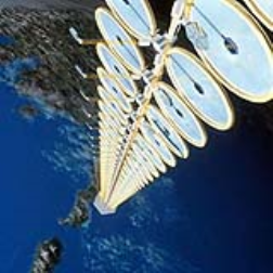 Satellites can be used to collect solar energy