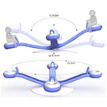 The Starfish seesaw has a wider variety of movements