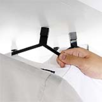 These clothes hangers have a magnet instead of a hook