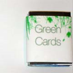 GreenCards are business cards which will grow