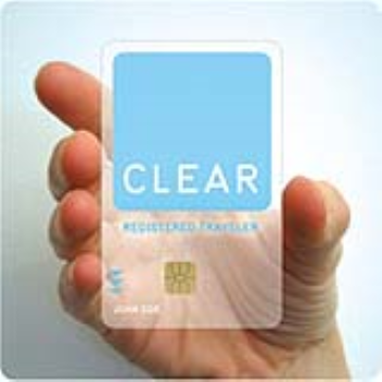 The Flyclear card has a biometric chip for passing quicker through airport security