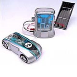 Motorized toy car powered only by hydrogen