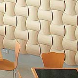 The Wovin Wall is a modular panel system that utilizes depth for dramatic effect
