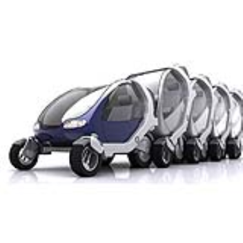 Functional city car which can be stacked