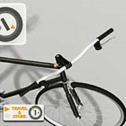 A bicycle lock system which seperates the fork from the handle