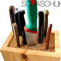 a knife block composed of thousand of skewers