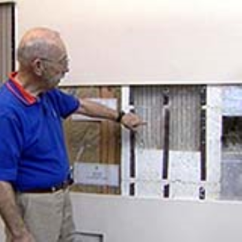 A house made of polystyrene blocks can survive a hurricane