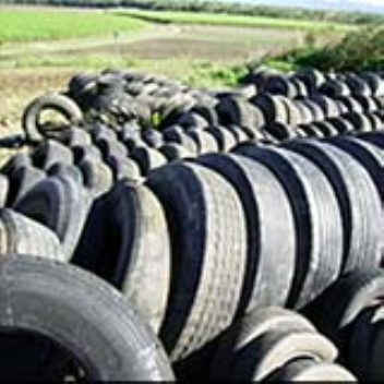 Plasma treated rubber crum can be added to new tyres