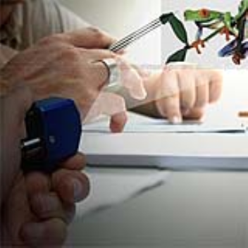 This sensor system detects the slightest motion and rotates the image to compensate for it