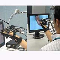A display which produces a physical feel of 3D video
