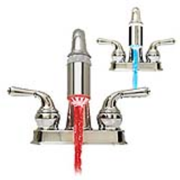 Changes the color of your water based on the temperature