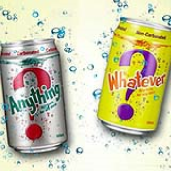 Surprise softdrinks that don't let you know what flavour it is until you sip