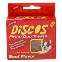 Dog treats which are like frisbees