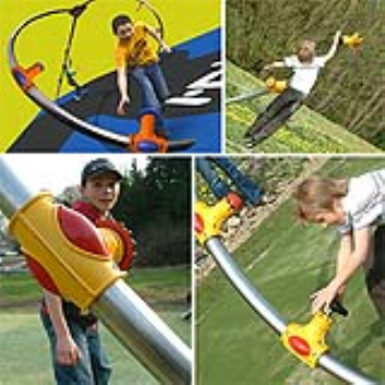 A solar powered interactive jungle gym