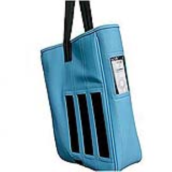 A shopping bag which recharges electronic devices