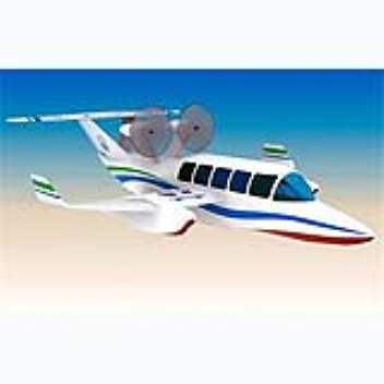 A Wing-In-Ground aircraft which can fly long distances just a few feet above the sea surface