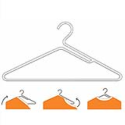 A clothes hanger for sweaters with narrow necks