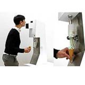 An ice cream machine which gives ice-cream depending on how sad you are