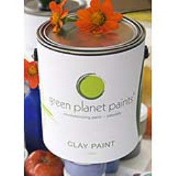 A paint which is made of soy and clay-based pigments