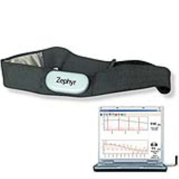 A diagnostic tool that uses smart-fabric technology to measure heart rate and respiratory performance