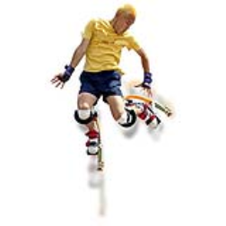 Jumping stilts which act as an extension of your own leg, giving you the incredible ability to jump, leap and run