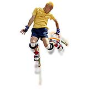 Jumping stilts which act as an extension of your own leg, giving you the incredible ability to jump, leap and run